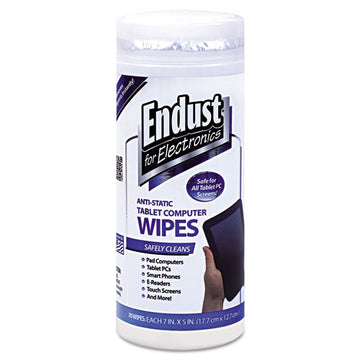 Endust® for Electronics Tablet And Laptop Cleaning Wipes, Unscented, 70-tub freeshipping - TVN Wholesale